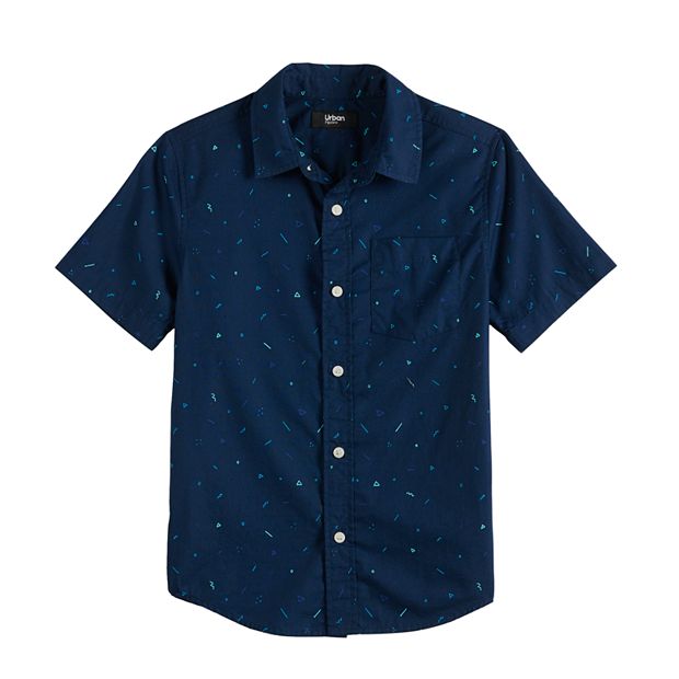 Boys 8 20 Husky Urban Pipeline Short Sleeve Button Down Shirt