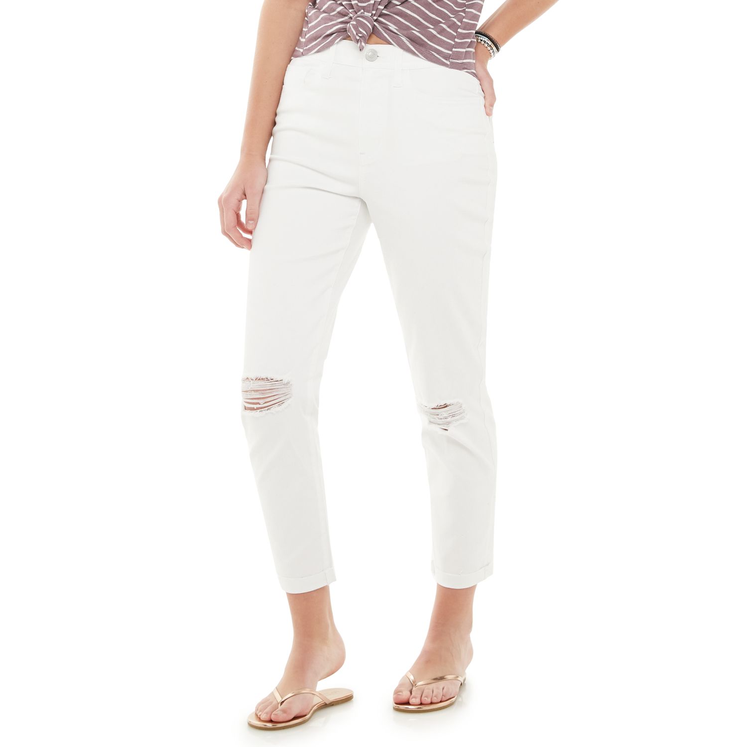 juniors white jeans