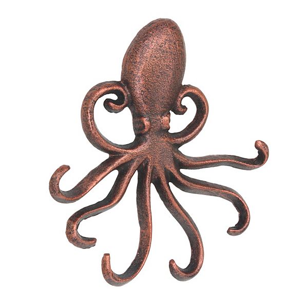 Cast Iron Octopus Decorative Wall Hook