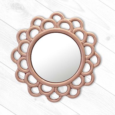 Dusty Rose Cutout Wall Mirror