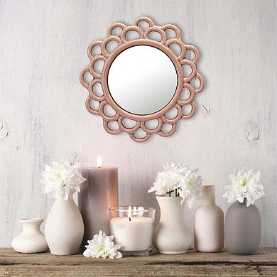 Dusty Rose Cutout Wall Mirror