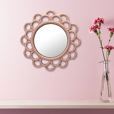 Dusty Rose Cutout Wall Mirror