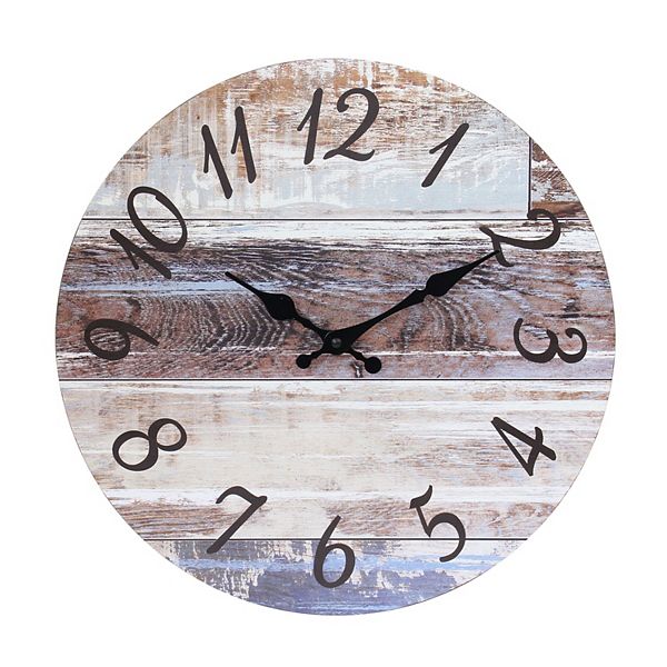 Vintage Farmhouse 14 Inch Round Hanging Wall Clock