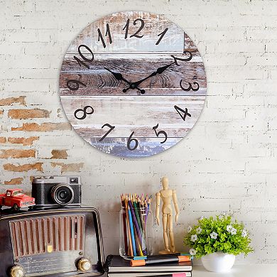 Vintage Farmhouse 14 Inch Round Hanging Wall Clock