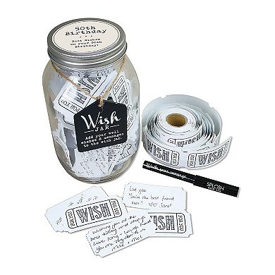 Top Shelf 50th Birthday Wish Jar