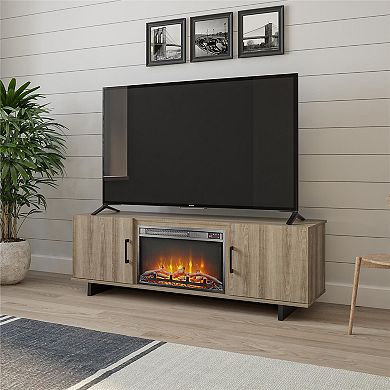Ameriwood Home Southlander TV Stand with Fireplace