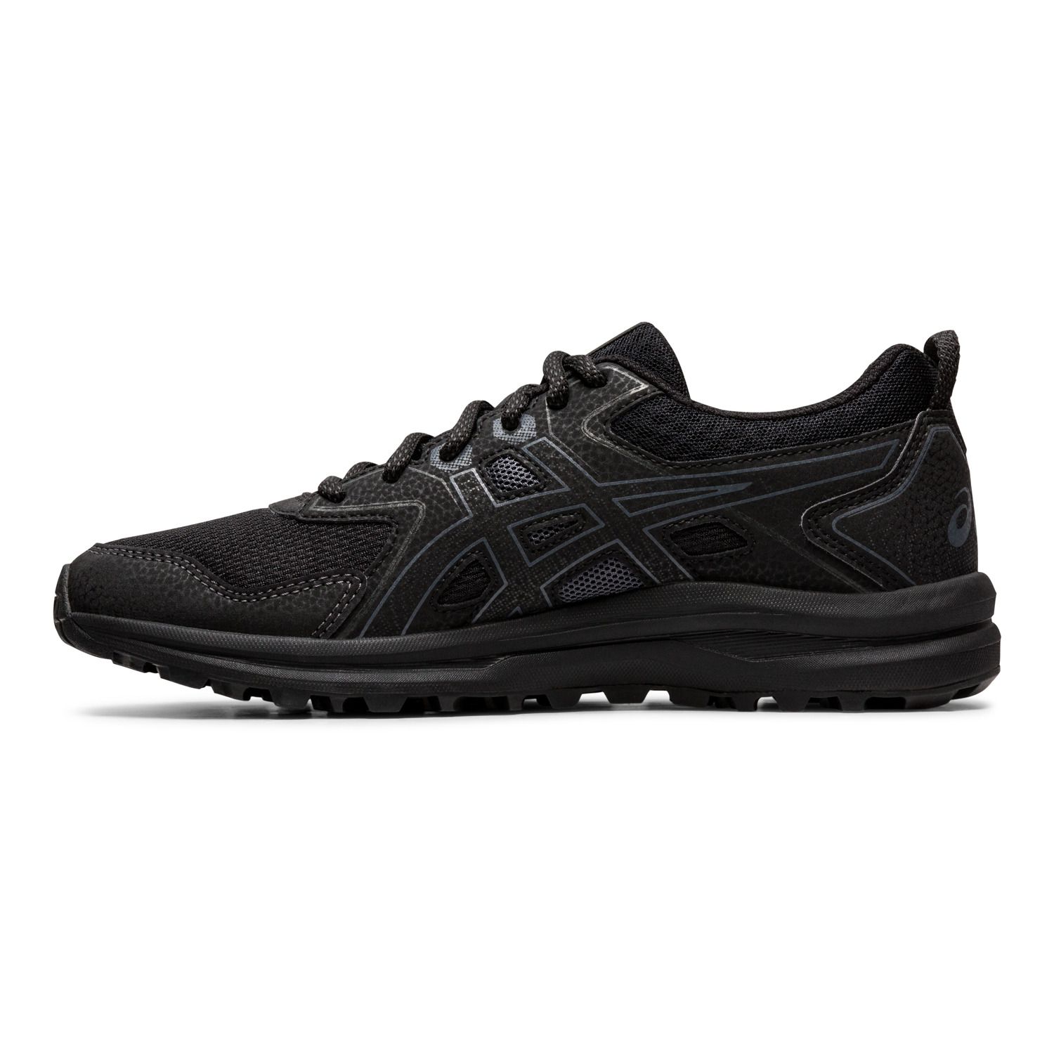 all black asics womens running shoes