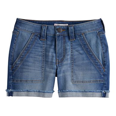 Juniors' SO® Denim Porkchop Pocket Shorts