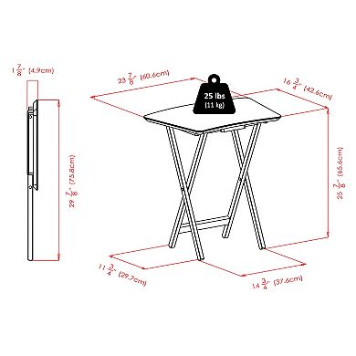 Winsome Anila 5-Piece Fan Shape Snack Table Set