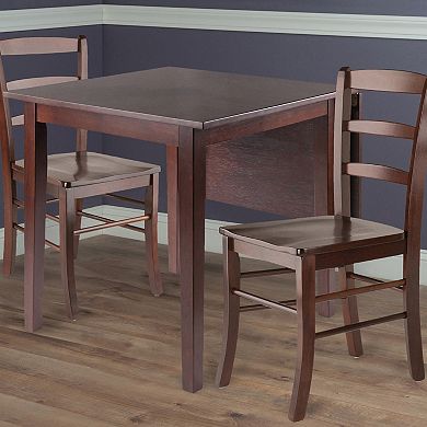 Winsome Perrone 3-Piece Drop Leaf Dining Table & Chair Set 