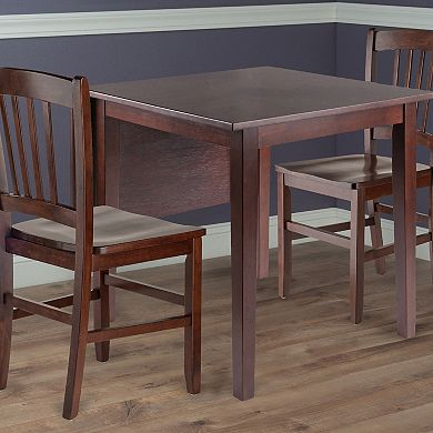 Winsome Perrone 3-Piece Drop Leaf Dining Table & Chairs Set