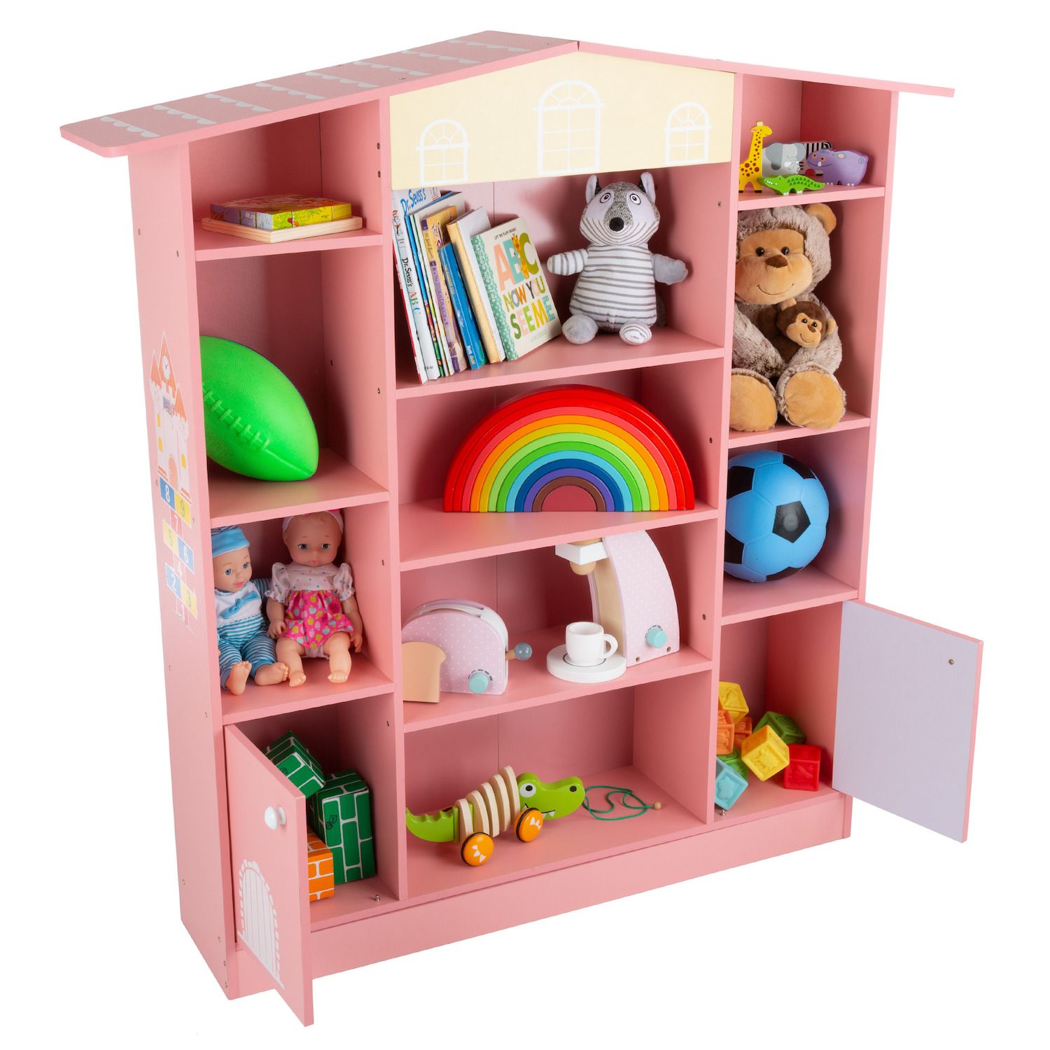 dollhouse shaped bookcase