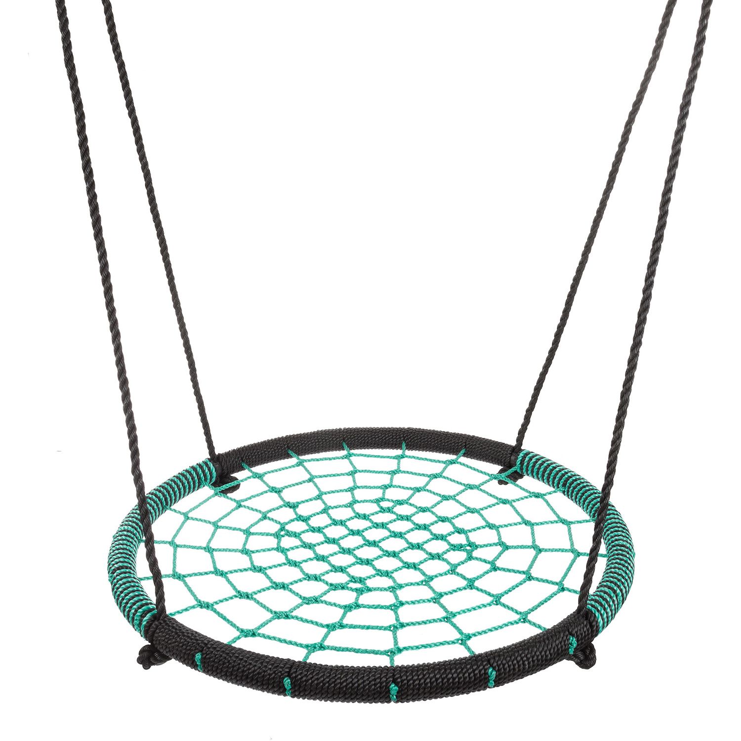 Image for Hey! Play! Spider Web 40-inch Diameter Hanging Tree Rope Saucer Seat at Kohl's.