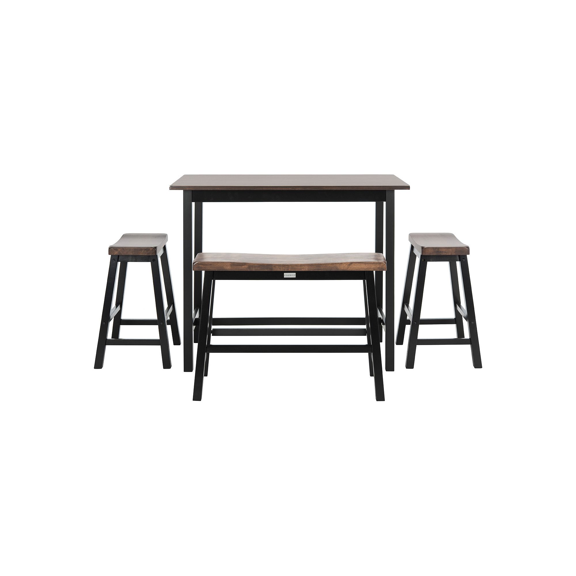 Safavieh Ronin Pub Table 4-Piece Set, Dark Brown