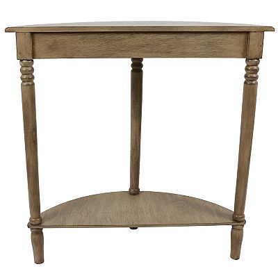 Half Round Table Decorations Solid Wood Tania Half Round Console Table