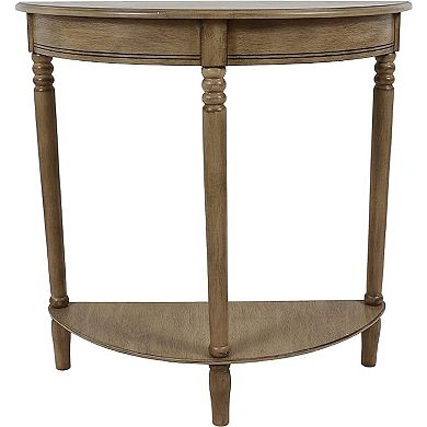 Decor Therapy Simplify Half Round Accent Table