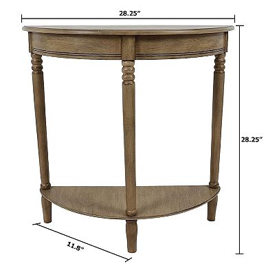 Decor Therapy Simplify Half Round Accent Table