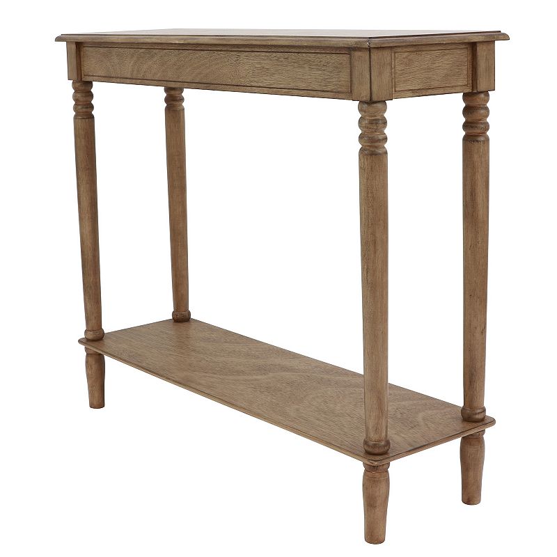 66031240 Decor Therapy Simplify Console Table, Brown sku 66031240