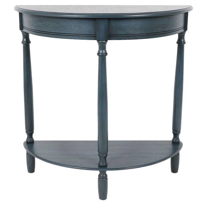 43939782 Decor Therapy Simplify Half Round Accent Table, Bl sku 43939782