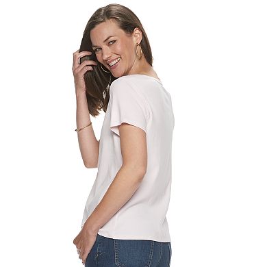 Petite Croft & Barrow® Essential Crewneck Tee