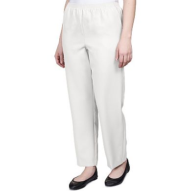 Petite Alfred Dunner Classic Pull-On Straight-Leg Pants