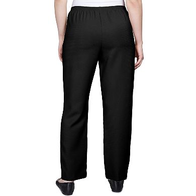 Petite Alfred Dunner Classic Pull-On Straight-Leg Pants