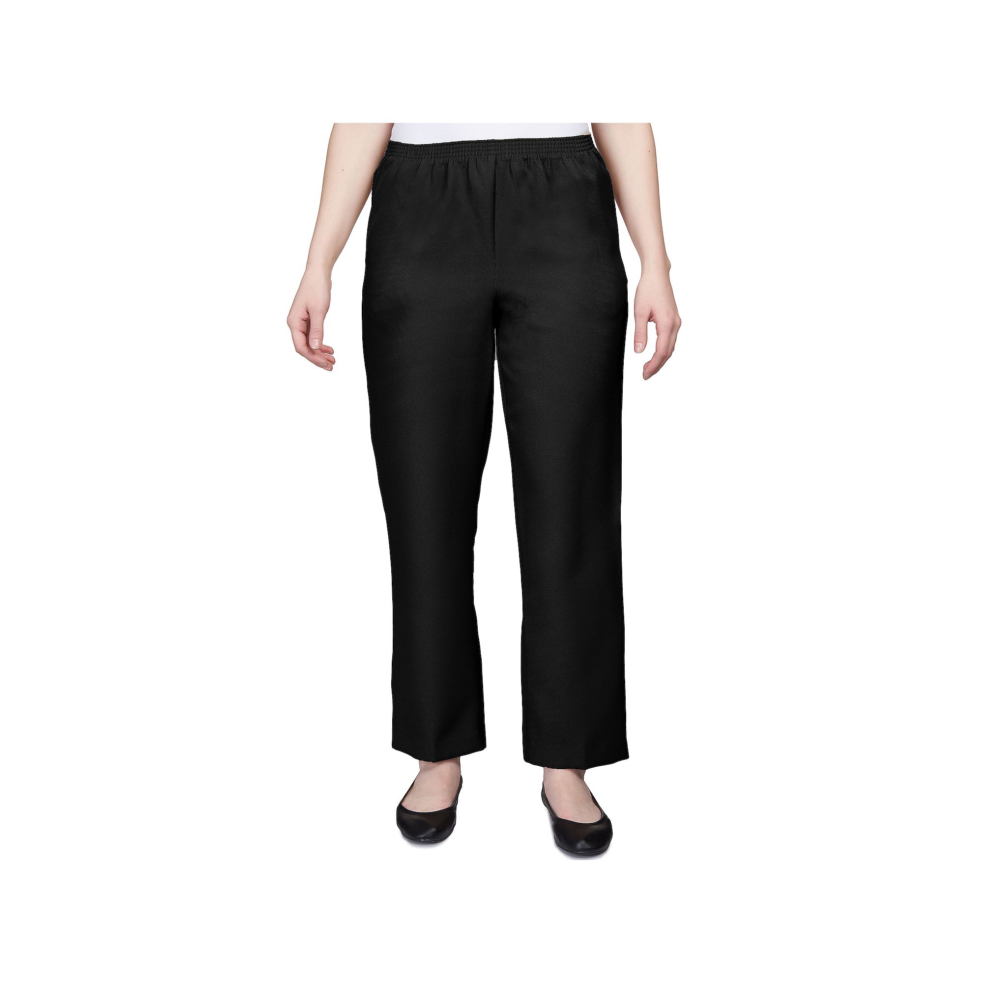 Petite Alfred Dunner Classic Pull-On Straight-Leg Pants, Womens, Size: 6P 