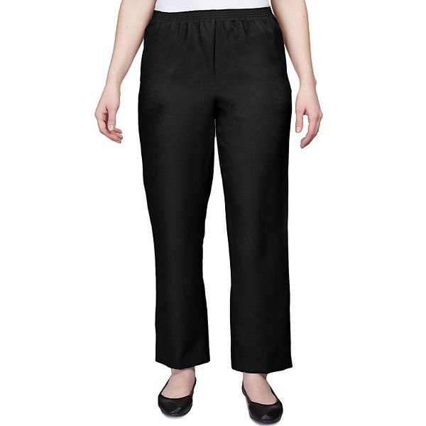 Petite Alfred Dunner Classic Pull-On Straight-Leg Pants