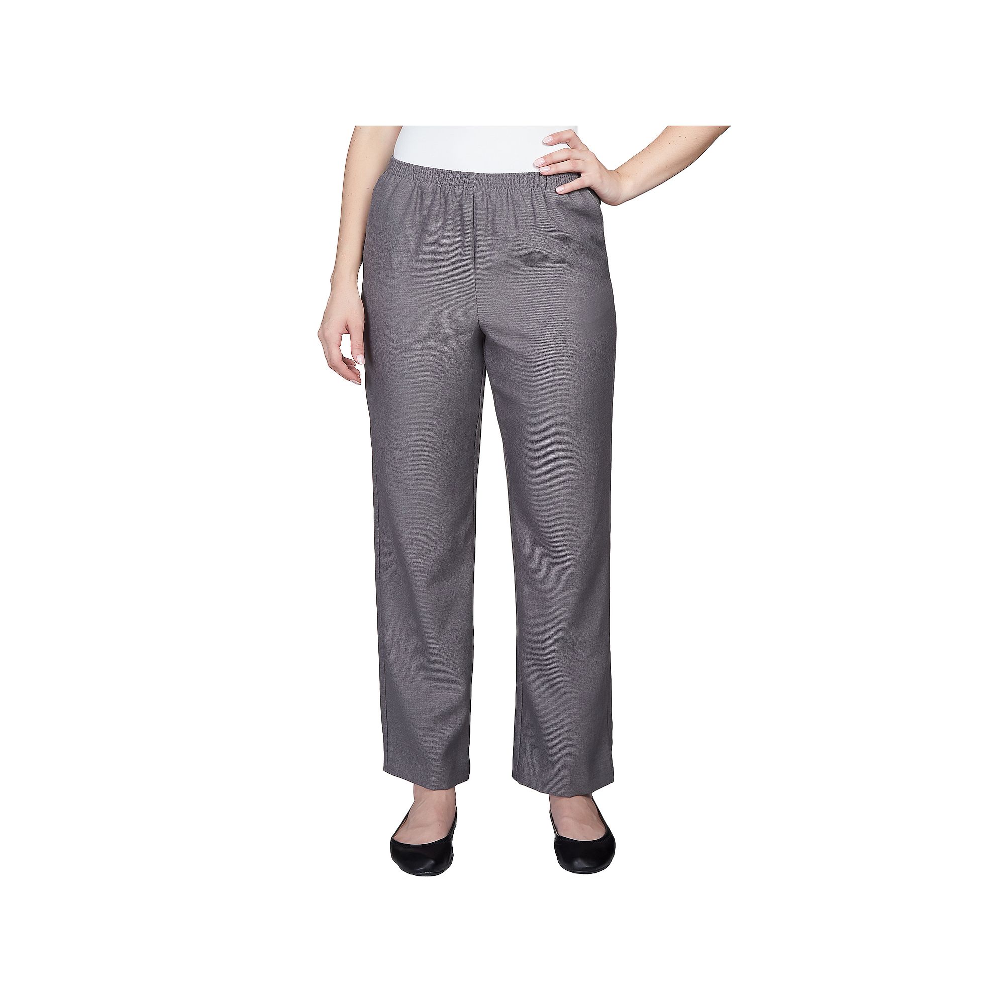Petite Alfred Dunner Classic Pull-On Straight-Leg Pants, Womens, Size: 6P 