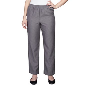 Petite Alfred Dunner Classic Pull-On Straight-Leg Pants