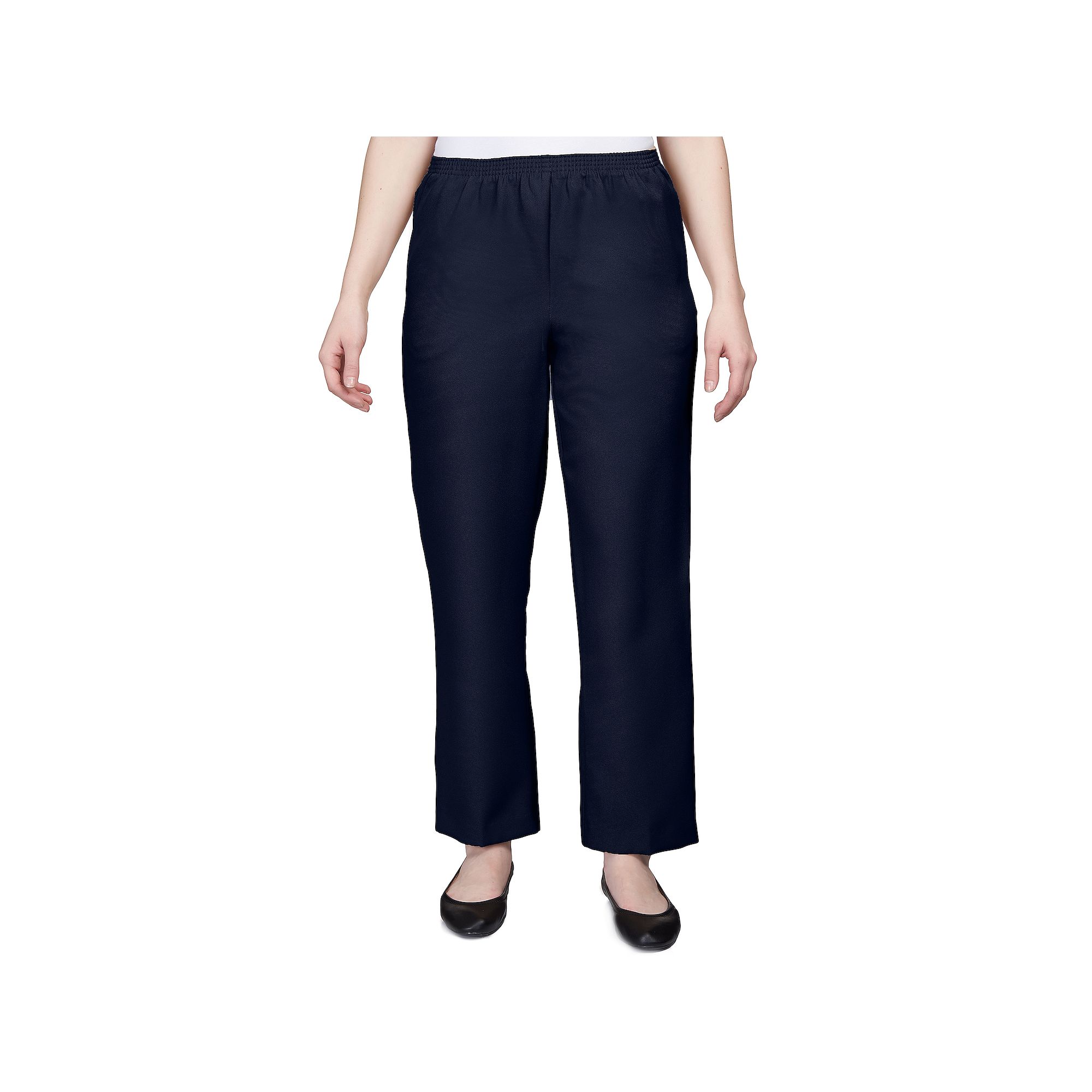 Petite Alfred Dunner Classic Pull-On Straight-Leg Pants, Womens, Size: 6P 