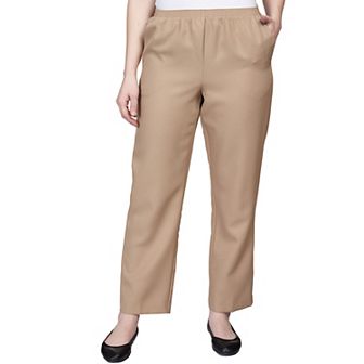 Petite Alfred Dunner Classic Pull-On Straight-Leg Pants