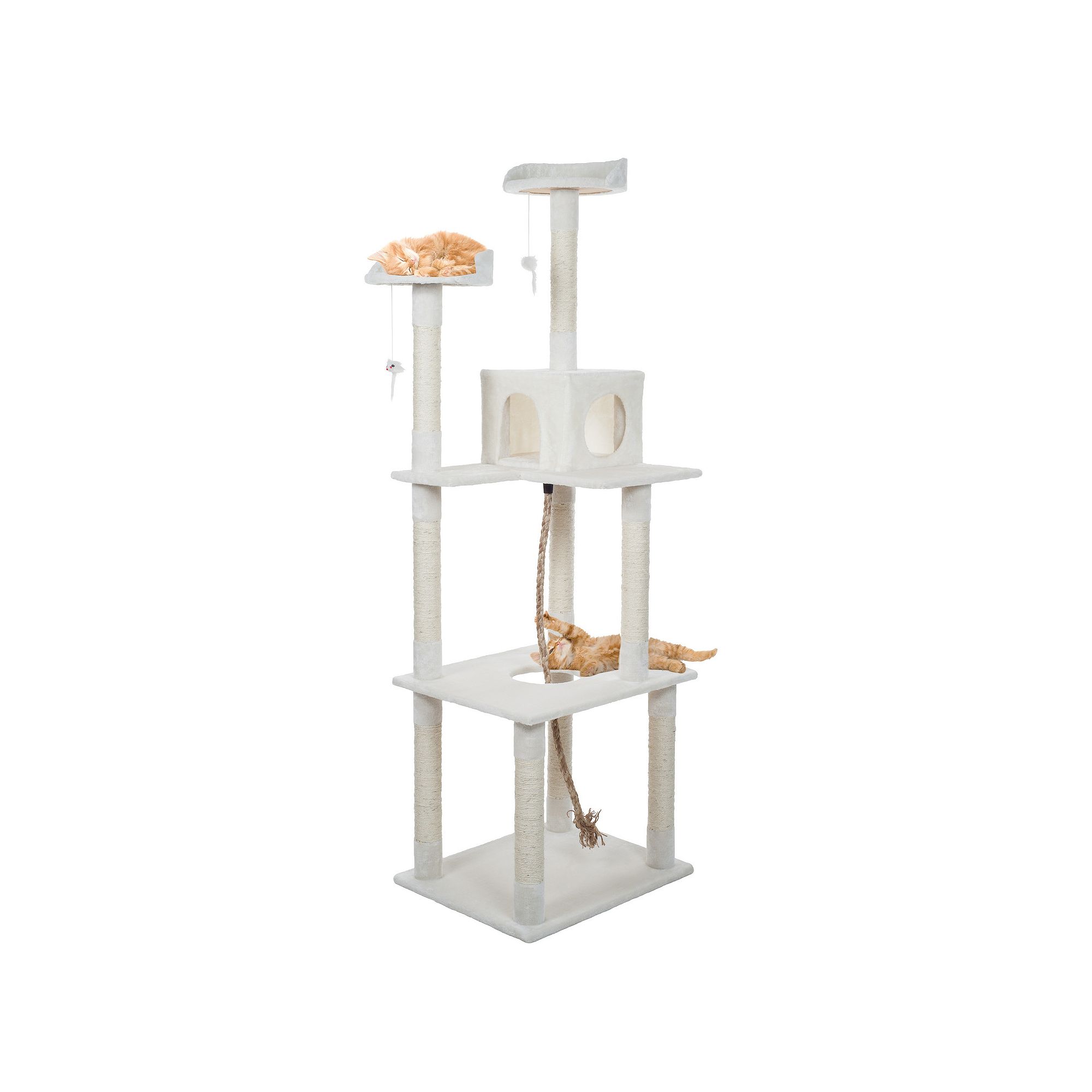 PetMaker Sleep And Play Cat Tree, Ivory