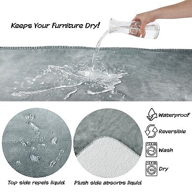 PetMaker Grey Waterproof Pet Throw Blanket