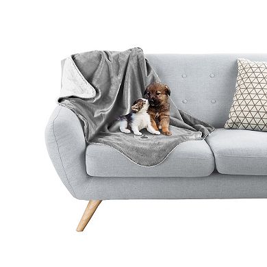 PetMaker Grey Waterproof Pet Throw Blanket