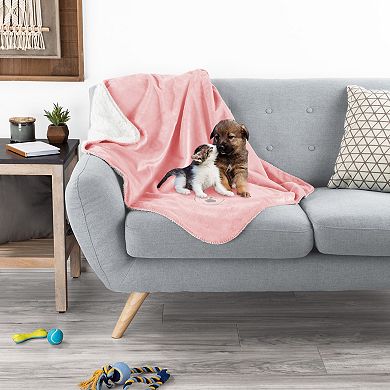 PetMaker Pink Waterproof Pet Throw Blanket