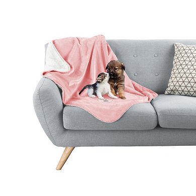 PetMaker Pink Waterproof Pet Throw Blanket