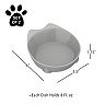 PetMaker Cat-Shaped Food & Water Dishes 2-Piece Set