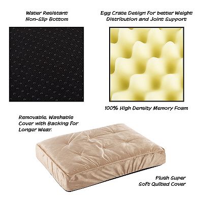 PetMaker Small Egg Crate Memory Foam Pet Cushion