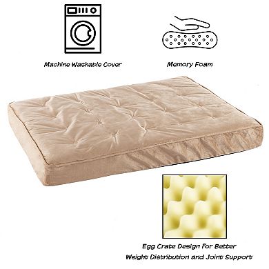 PetMaker Medium Egg Crate Memory Foam Pet Cushion 