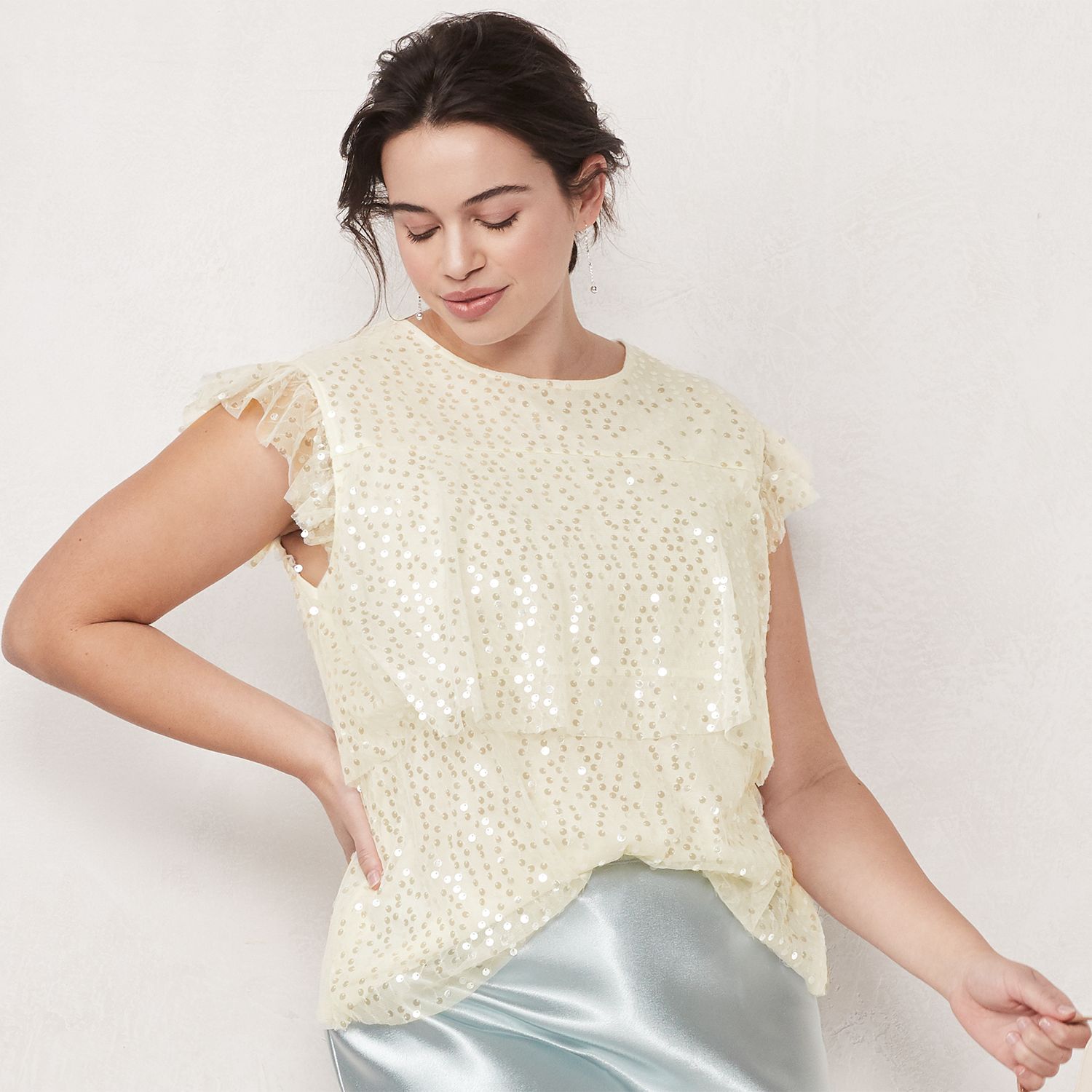 plus sequin top