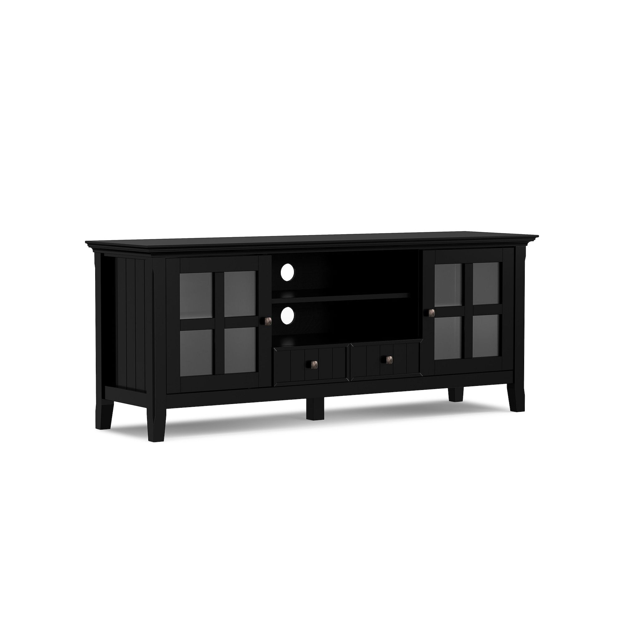 Simpli Home Acadian 60 TV Media Stand, Black