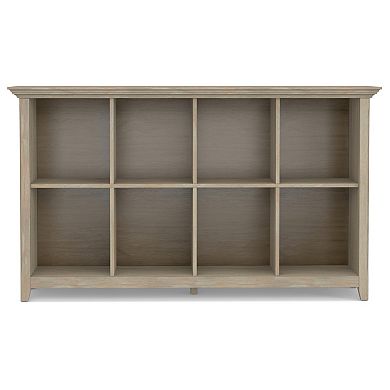 Simpli Home Solid Wood Transitional 8 Cube Storage Shelf