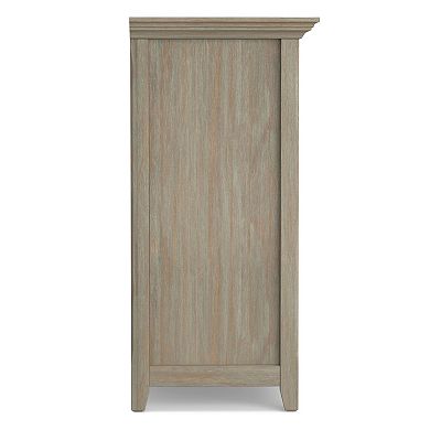 Simpli Home Solid Wood Transitional 8 Cube Storage Shelf