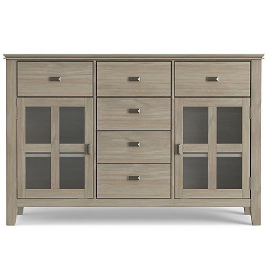 Simpli Home Solid Wood Contemporary Sideboard Buffet Credenza