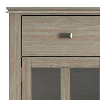 Simpli Home Solid Wood Contemporary Sideboard Buffet Credenza