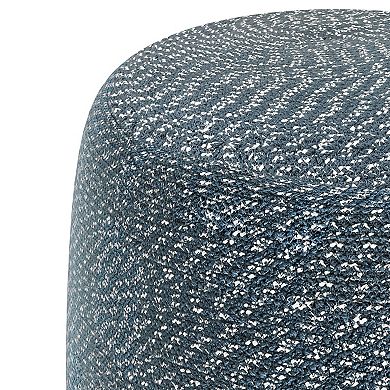 Simpli Home Bayley Round Braided Pouf