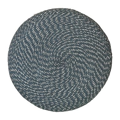 Simpli Home Bayley Round Braided Pouf