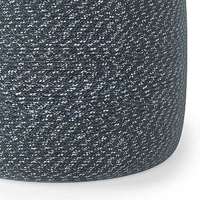 Simpli Home Bayley Round Braided Pouf