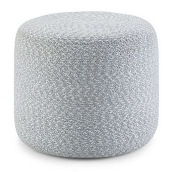 Simpli Home Bayley Round Braided Pouf
